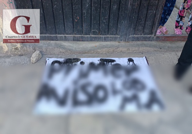 Dejan mensaje amenazante en un domicilio, en Calpulalpan